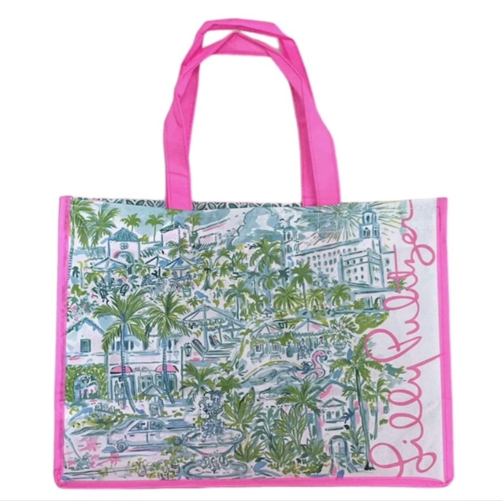 NWOT - Lilly Pulitzer West Palm Beach Tropical Pink Tote - Picture 9 of 9